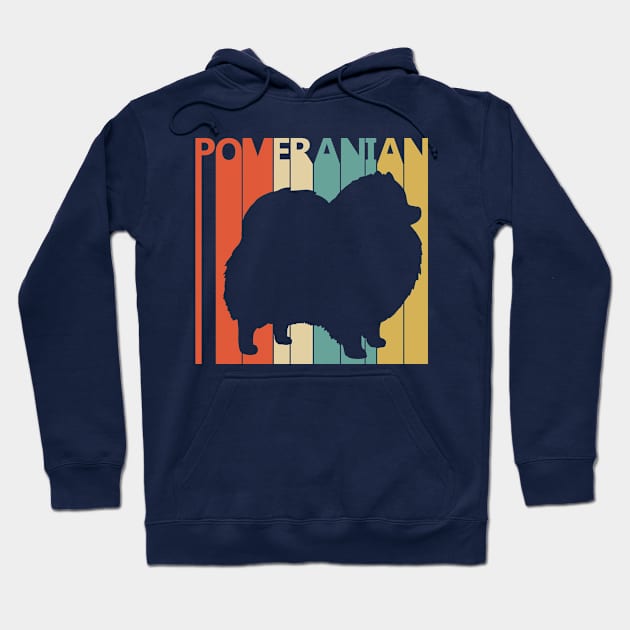 Vintage 1970s Pomeranian Dog Owner Gift Hoodie by GWENT